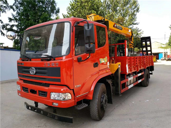 三環(huán)昊龍5噸隨車吊平板運輸車